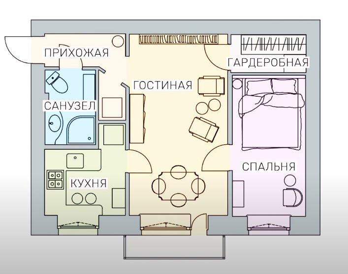 Царство цвета, принтов и декора: удивительная эклектичная квартира декоратора Дарьи Соболевой в Москве (42 кв. м)