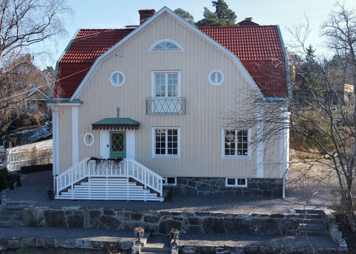 Безупречное обновление традиционный виллы в Швеции