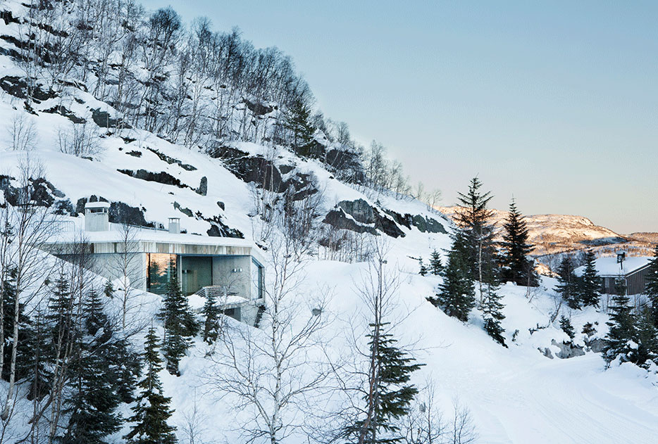 Современный горный домик в индустриальном стиле в Норвегии