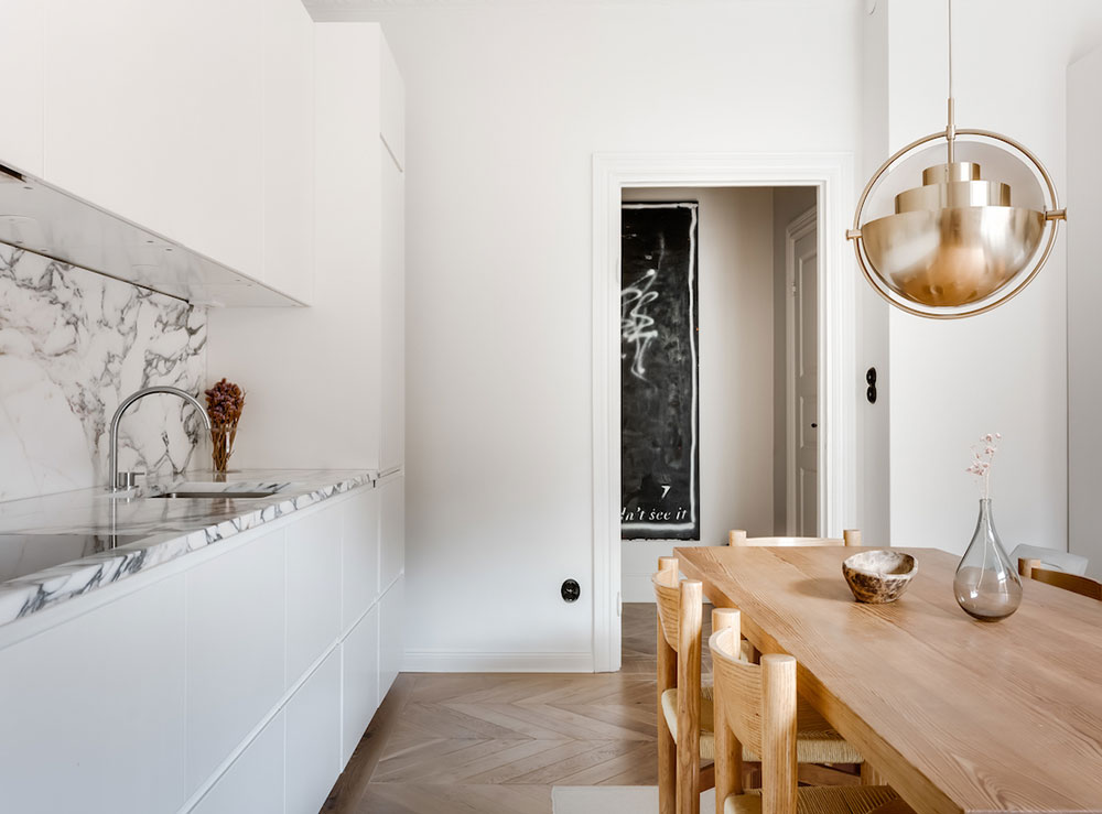 Утончённый скандинавский интерьер квартиры дизайнера в Стокгольме (62 кв. м)