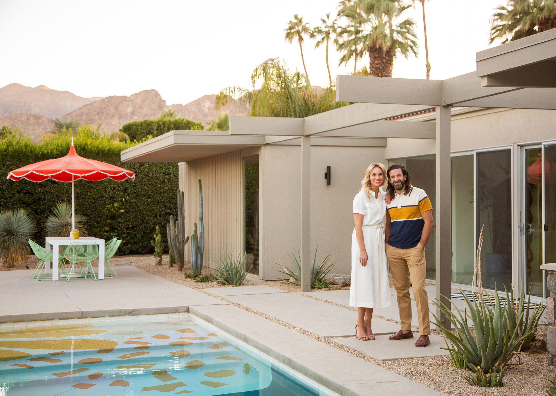 New colorful design for 1957 home in Palm Springs.