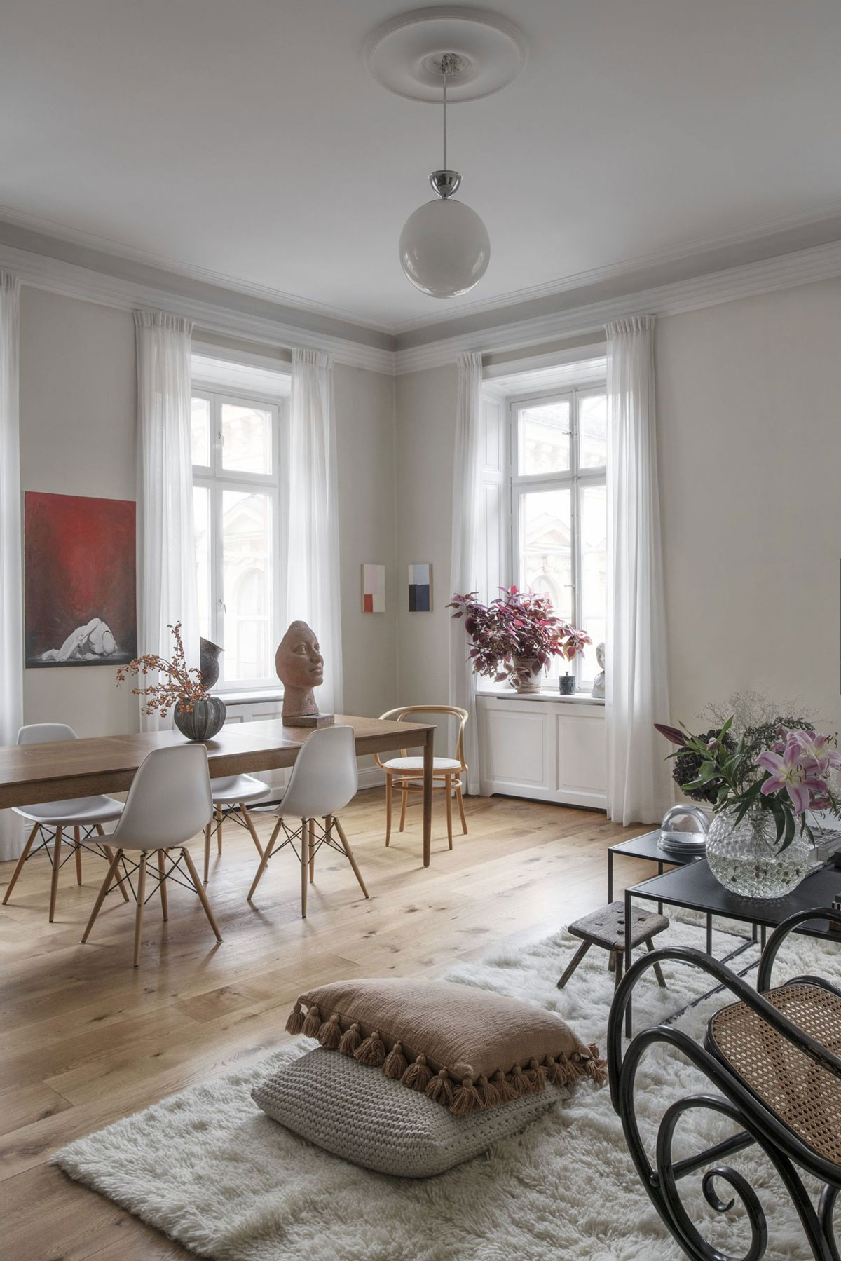 Квартира для коллекционера предметов искусства в Стокгольме
