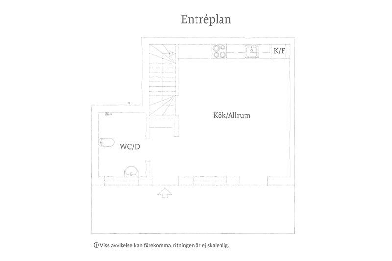 Стильная и уютная маленькая квартира с отдельным входом в Гётеборге (48 кв. м)