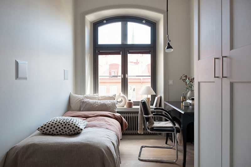 Роскошные окна и открытое пространство: квартира в Стокгольме