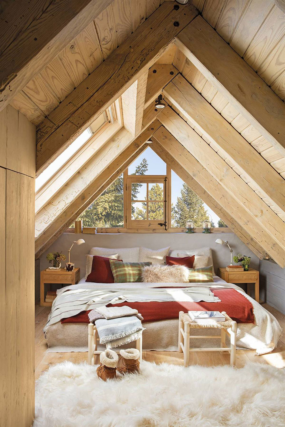 С мечтами об идеальной зиме: тёплый и уютный интерьер горного домика в Испании