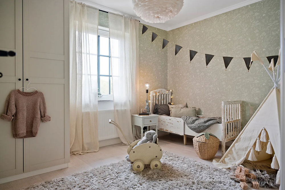 Тёплый и уютный интерьер дома в стиле Новой Англии в Швеции