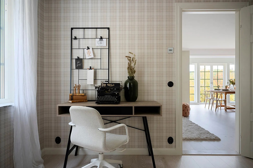 Тёплый и уютный интерьер дома в стиле Новой Англии в Швеции
