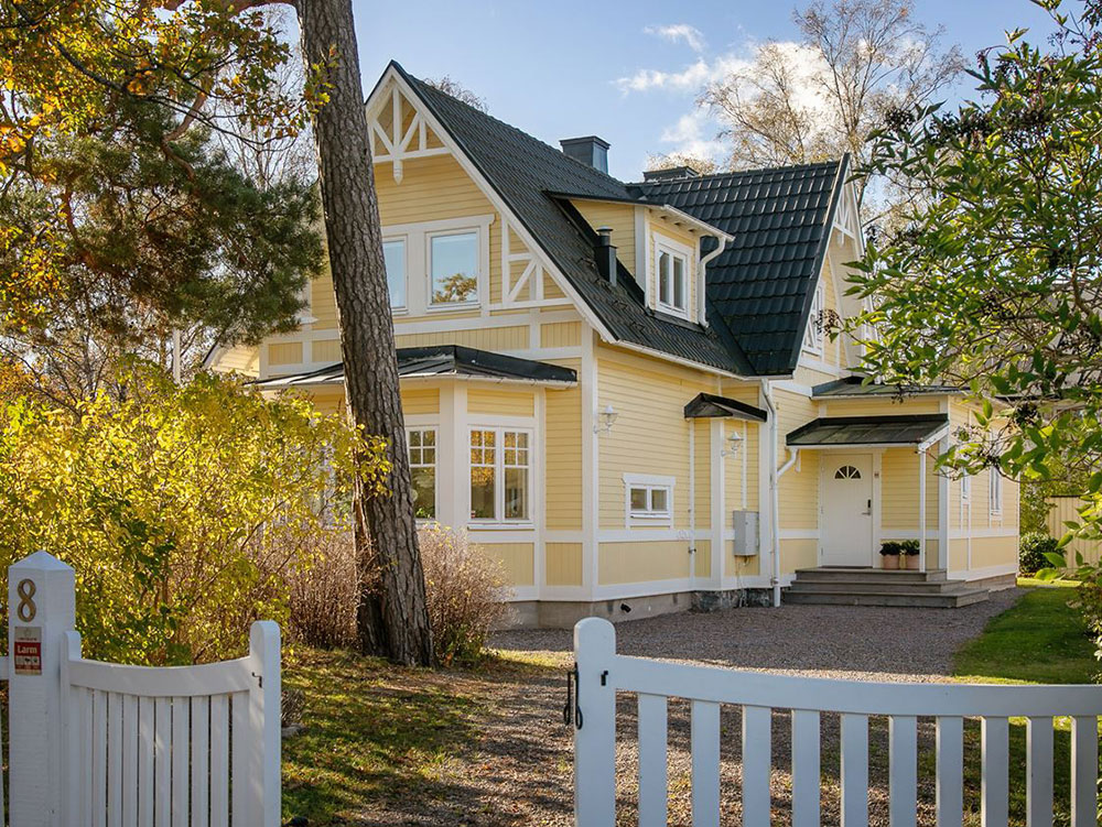 Как c картинки: чудесный желтый домик в Швеции