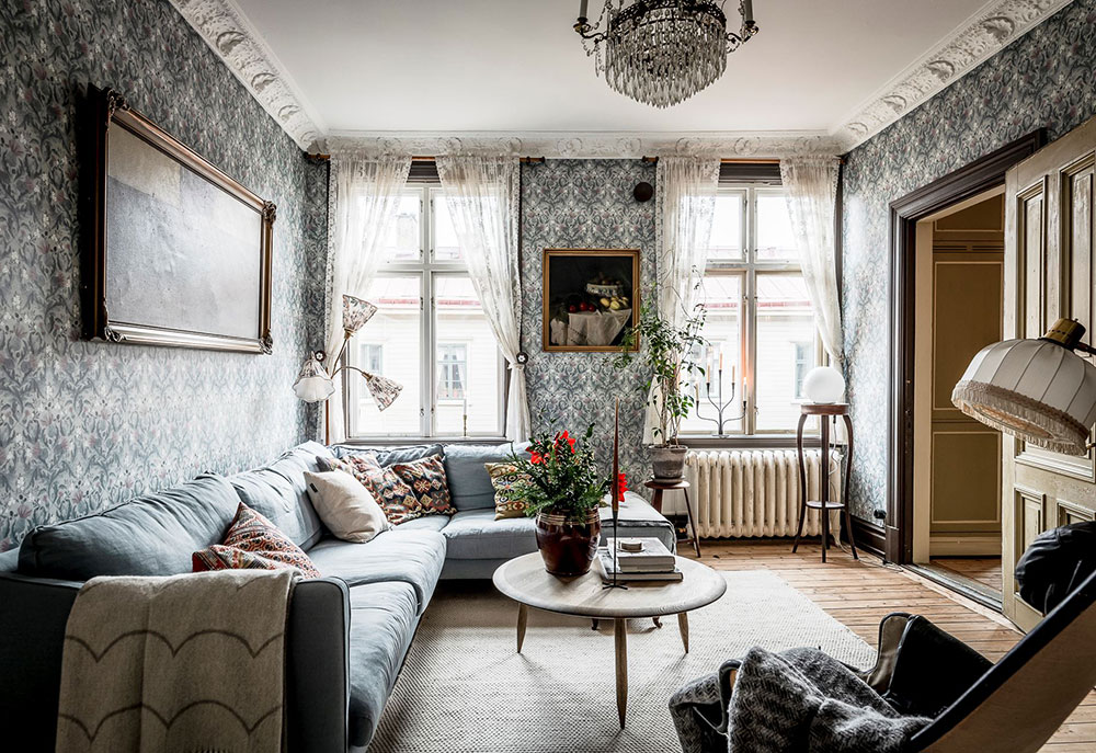 Приятная ностальгия: интерьер будто из прошлого в одной шведской квартире (65 кв. м)