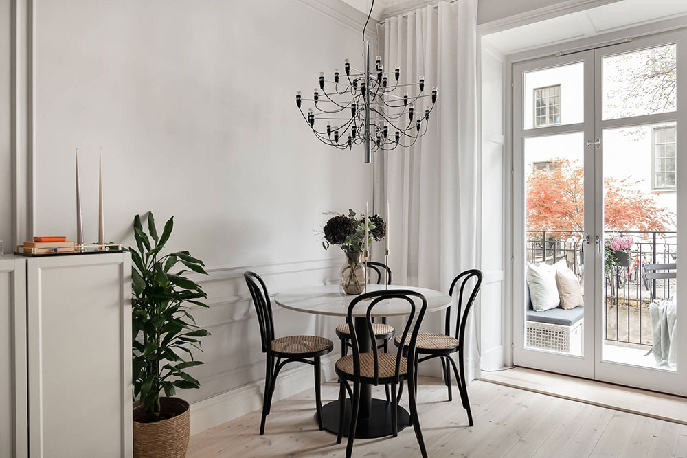 Маленькая площадь не помеха элегантному интерьеру: двухкомнатная квартира в Стокгольме (37 кв. м)