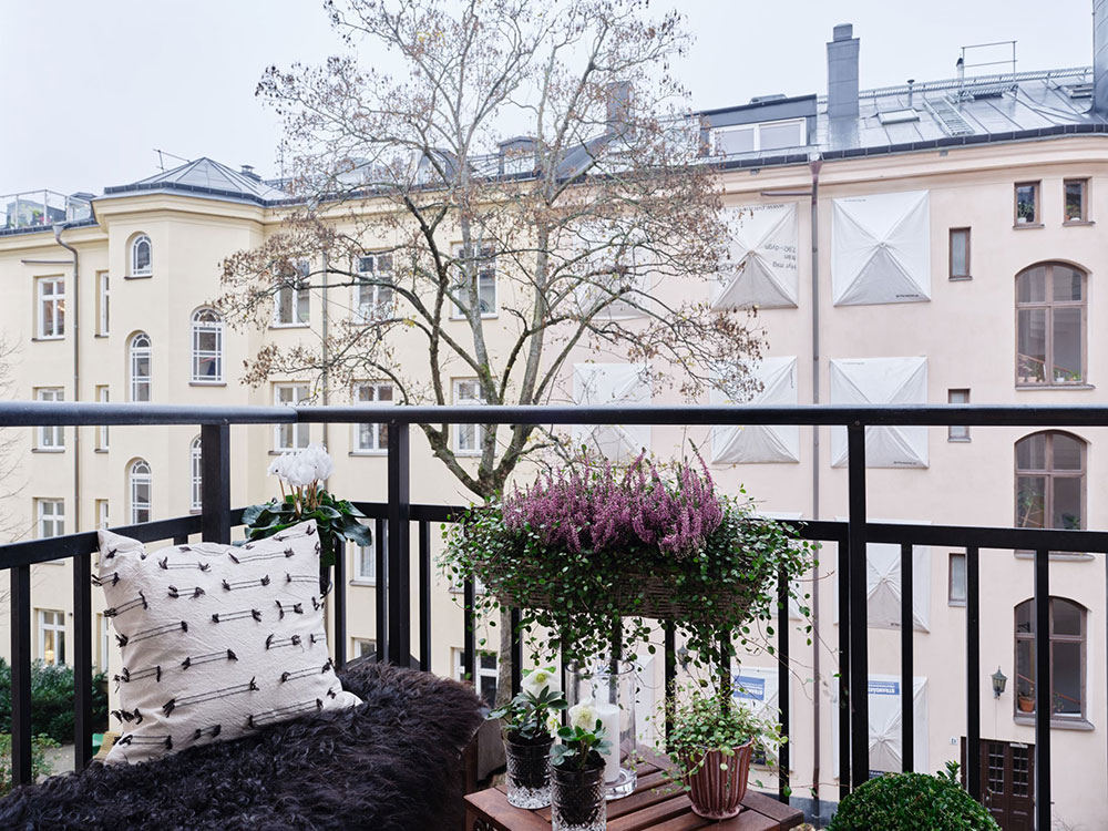 Уютная скандинавская квартира с приятным зимними нотками (98 кв. м)