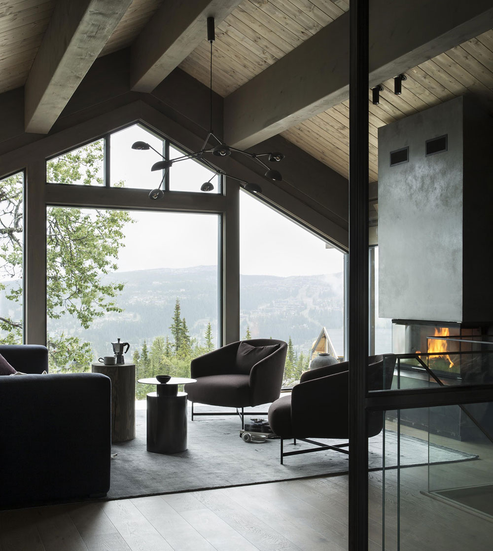 Стильный и уютный горный коттедж в приглушённой гамме в Норвегии 〛 ◾ Фото ◾  Идеи ◾ Дизайн
