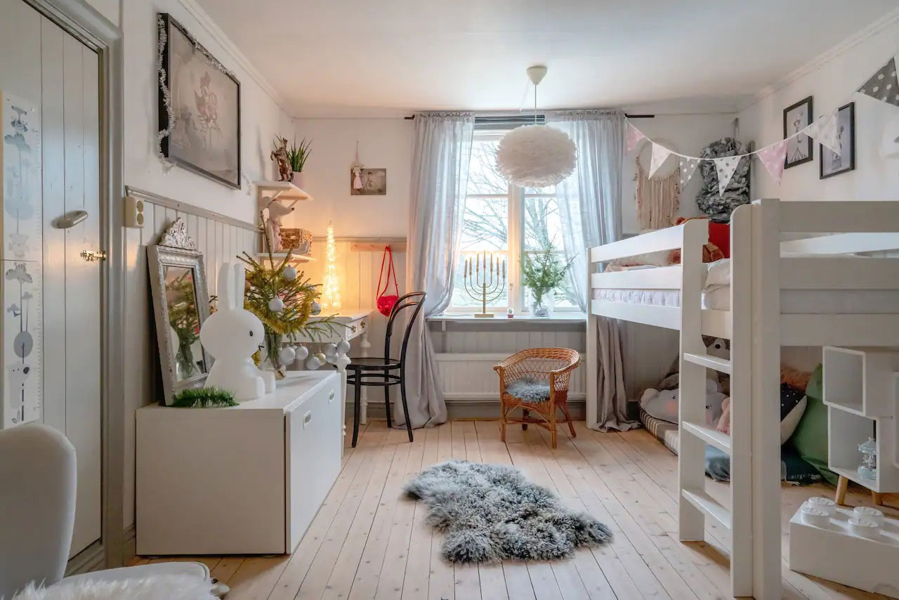 Уютная простота старинного фермерского дома 18 века в Швеции
