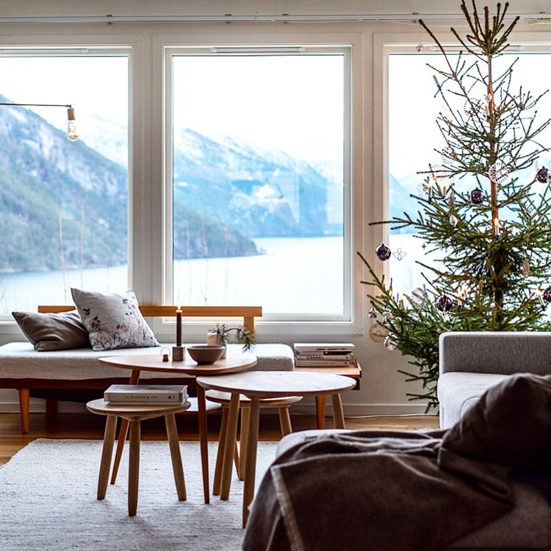 Зимние каникулы с видом на фьорд в Норвегии